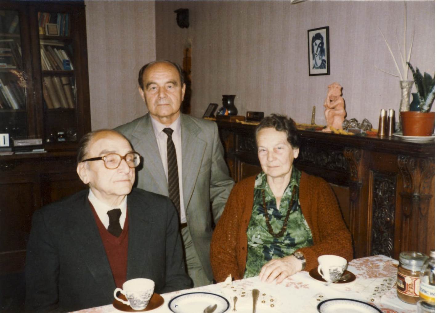 6. Emma Rokicka - Penno z mężem Tadeuszem Rokickim i z jej bratem Fryderykiem Penno (stojącym za nimi), lata 80.