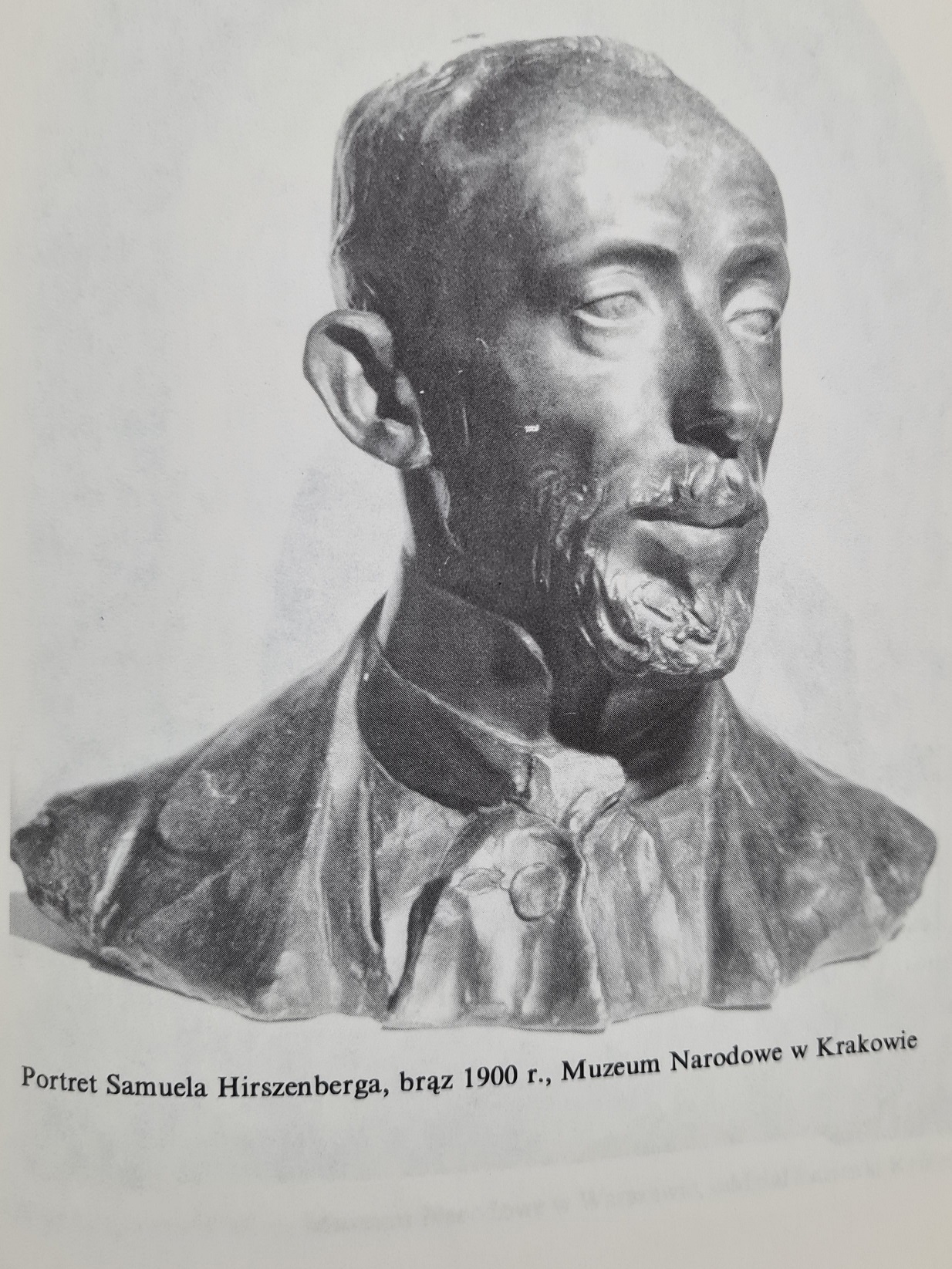 Henryk Glicenstein, Portret Samuela Hirszenberga, brąz 1900, Muzeum Narodowe w Krakowie.